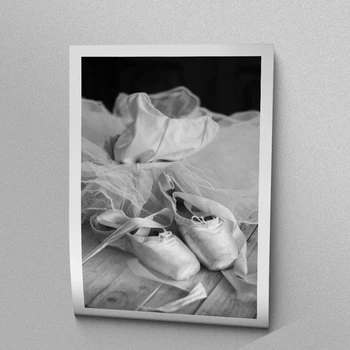 Picior De Dans Balet Fata De Arta De Perete Panza Pictura Nordică Poster Poze De Perete Pentru Living Alb Negru Fereastra Imprimare Fără Chenar