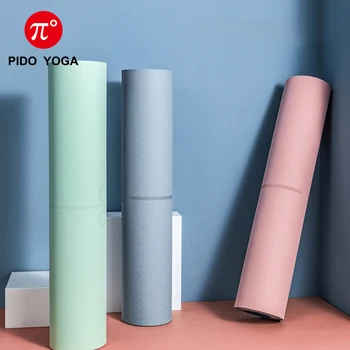 PIDO YOGA 6MM Culoare Dublă TPE Yoga Mat Anti-Alunecare, Sporturi de Fitness Pilates Exercițiu de Gimnastică Pentru Incepatori Eco-friendly 183*61*0.6 cm