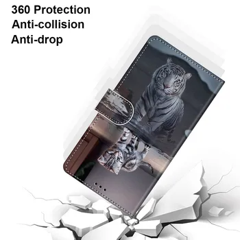 Piele Caz pentru Samsung Galaxy A7 2018 Acoperire de Lux Flip Portofel Magnetic Caz de Telefon pentru Samsung A3 A5 A6 A8 A9 2018 2016 Caz