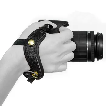 Piele Curea de Mână Vintage Curea Mirrorless Camera DSLR Strânsoarea Mâinii de Instalare Rapidă Pentru Canon Nikon Sony Panasonic Olympus, Fujifilm