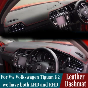 Piele Dashmat tablou de Bord Dash Pad Acoperire Mat Covor de Auto-Styling, accesorii Pentru Vw Volkswagen Tiguan 2016 2017 2018 2019 2020