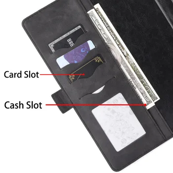 Piele Flip-caz pentru Huawei MediaPad M5 Lite 8.0 Capacul din spate cu cardul de suport Magnetic catarama