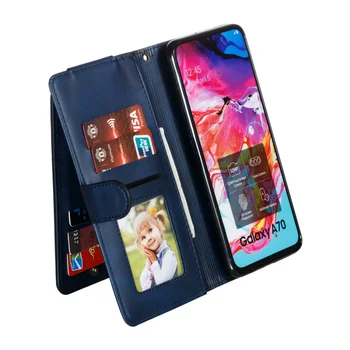 Piele Flip Pentru Samsun Galaxy A50 A70 A40 A20 A30 S A10 M10Book Suport Portofel Caz de Telefon etui caso Pentru A5 A7 A8 2018 Acoperire
