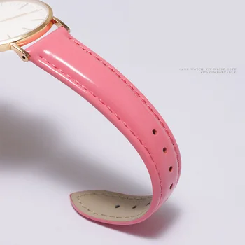 Piele lucioasa watchband 12mm 14mm 16mm 18mm 20mm Colorate curea pentru femei accesorii ceas Dea instrument