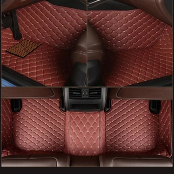 Piele Personalizat 5 Scaun auto podea pentru Mercedes C-Class W202 W203 W204 W205 A205 C204 C205 S202 S203 S204 S205 covor