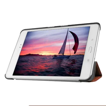 Piele PU Tabletă Inteligentă Caz 8 Inch Pentru Samsung Galaxy GALAXY Tab a 8.0 T350 T355 P350 P355 rezistent la Șocuri Cu Auto de Somn