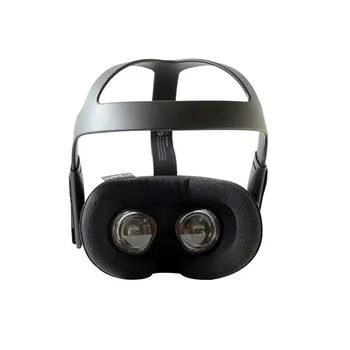 Piele Spuma Masca de Acoperire pentru Oculus Quest Ochelari VR Sudoare-dovada Respirabil Flanelă Spumă Pad Masca Suport Accesorii