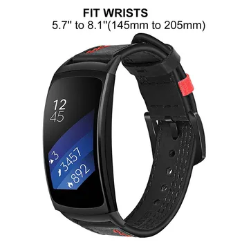 Piele Watchband pentru Samsung Gear Fit 2 SM-R360 / Fit2 Pro SM-R365 Ceas Inteligent Trupa Încheietura Curea Bratara gear fit2 accesorii