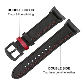 Piele Watchband pentru Samsung Gear Fit 2 SM-R360 / Fit2 Pro SM-R365 Ceas Inteligent Trupa Încheietura Curea Bratara gear fit2 accesorii