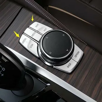 Piese Buton Trim Consola de Acoperire Autocolant Pentru BMW X3 G01 Perioada 2018-2019 Accesorii de Argint