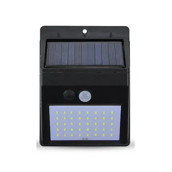 PIR Alimentat de energie Solară în aer liber, Senzor de Mișcare de Securitate 30LED Lumina Ip65 rezistent la apă & rezistentă la căldură Grădină Perete de Iluminat Lamp (Negru) meciul de fotbal de sală