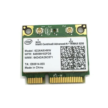 Placa Wireless Pentru Centrino Advanced-N + WiMAX Intel 6250 Wireless MINI PCI-E Dual Band Card 622ANXHMW 802.11 a/b/g/n 300 Mbps