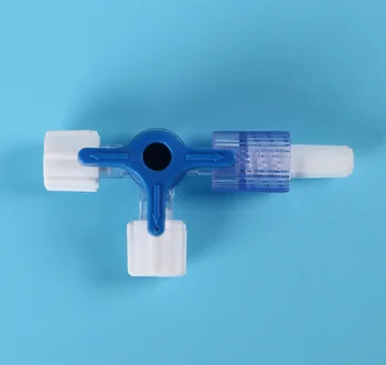 Plastic cu Trei căi robinet de Oprire pentru Spitalul Clinic de Blocare Luer Adaptor cu 3 căi Robinet de închidere Flexiable T-Conector de Extensie Tub