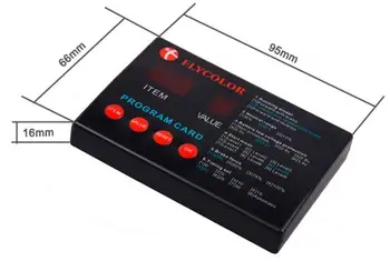 Plastic negru FlyColor ESC de Programare Cutie Card Pentru Brushless ESC Barca