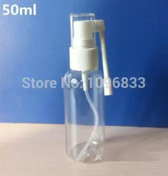 Plastic Rotativ Sticla cu Pulverizator 50ml, 50CC Plastic PET Medicale Orale Sticla cu Pulverizator cu Portbagaj Pulverizator,100 sticle/Lot