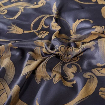 Plat bumbac/lenjerie de Pat cerșaf de pat de Lux Satin Jacquard Carpetă Acopere Regina King Set de lenjerie de Pat set parure de aprins ropa de cama