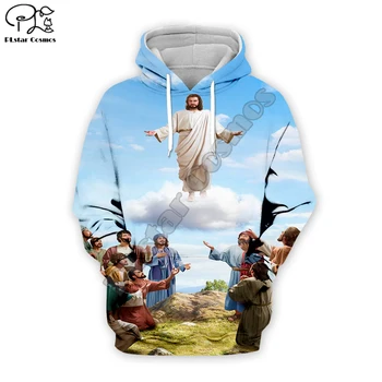 PLstar Cosmos Creștin Catolic Isus Retro Streetwear Amuzant Noua Moda Pulover 3DPrint Fermoar/Hanorace/Jachete/Jacheta A13