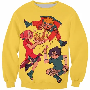 PLstar Cosmos Naruto Hanorac Anime băieți Bluze Uzumaki Naruto 3D Hanorace Haine pentru Copii 2019 vara shirt echipajul gât pulover