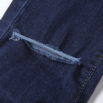 Plugalong Rupt Stivuite Blugi Pentru Femei De Înaltă Talie Pantaloni Gol Afară Skinny Denim Pantaloni Buzunare Streetwear Casual Harajuku