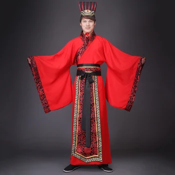 Plus Dimensiune Deguisement Cupluri Costum Costum de Crăciun Antic Chinez Hanfu Fantasia Adult Costum de Halloween pentru Barbati&Femei