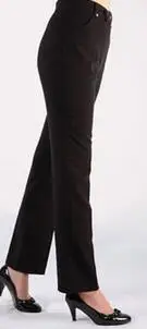 Plus Dimensiune Pantaloni Femei de Înaltă Talie Pantaloni Drepte Moda Primavara Toamna Negru Lenjerie de pat din Bumbac Pantaloni Casual Pantaloni Femei S-6XL