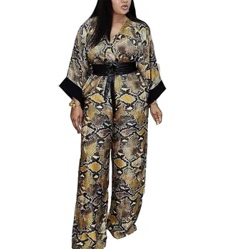 Plus Dimensiunea Îmbrăcăminte Din Africa Rochii Pentru Femei Salopeta Print Petrecerea Doamnelor Ankara Dashiki Rochie 2020 Moda Toamna Halat Africaine