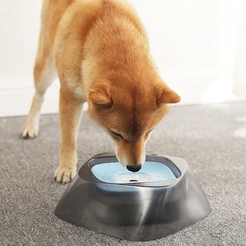 Plutitoare Bol de Apă Potabilă, Fără a Vărsa Apa să Nu Ude Gura Pisică Câine Dispensere pentru uz Casnic Animale Câini Ornamente
