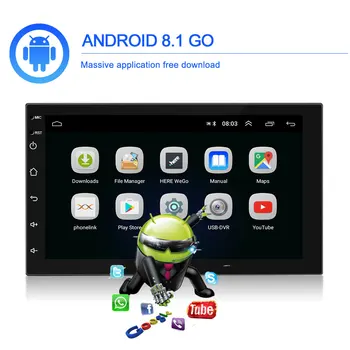 Podofo 2 din Android 9.1 aparate de Radio Auto GPS Multimedia Player Universal Stereo auto Pentru Volkswagen, Nissan, Hyundai, Kia, Toyota, Mazda
