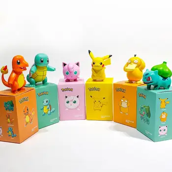 POKEMON Charmander Cleffa Pikachu Bulbasaur Squirtle Psyduck Monstru de Buzunar Poke Model de Acțiune Figura O singură Bucată de Jucărie Pentru Copii cadouri