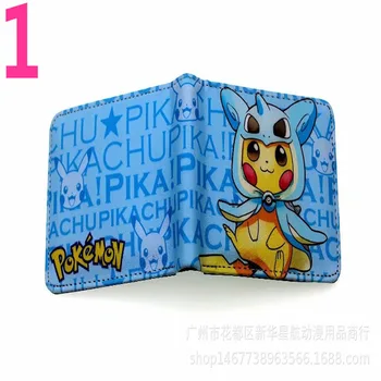 Pokemon Kawaii moda Acțiune Figura Pikachu Portofel din Piele PU Scurt Monedă Pungă Portofel Cadou pentru Copii