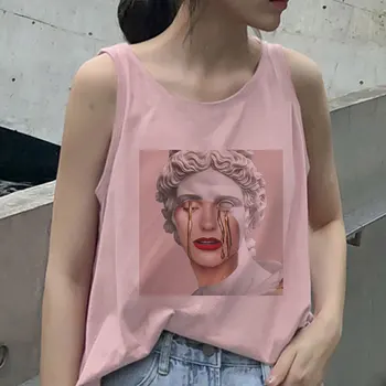 Poleras Mujer De Moda De Vară 2020 Rezervor De Top Pentru Femei Medusa Imprimare Vogue Harajuku Vesta Plus Dimensiune Estetică Bretele Camiseta Mujer