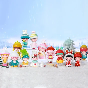 POP MART Ediție Limitată Iepurasul de Iarnă Serie Orb Cutie Drăguț Kawaii Vinyle Jucarie Figurine Transport Gratuit