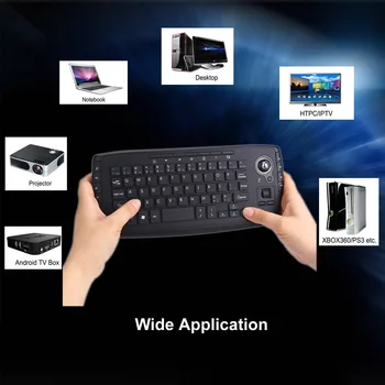 Populare 2.4 G Wireless Flymouse Inovatoare Urmări Mingea Minicalculatoare Tastatura USB Notebook Un Produs Dropshipping