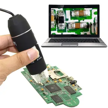 Portabil 1600X 2-in-1 USB Microscop Digital Camera Endoscop 8LED Lupa cu Suport Metalic Electronice de Detectare pentru bijuterii