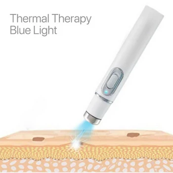 Portabil Albastru Terapie Cu Lumină Laser Acnee Pen Pete Pe Piele Îndepărtarea Pen Anti Varicoase Venoase Spider Eraser Tratament