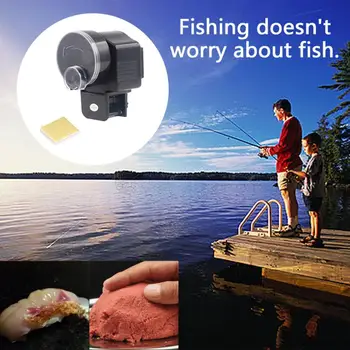 Portabil Automat de Pește Alimentator pentru Acvariu Rezervor de Pește Alimentatoare Auto cu Timer Hrana pentru animale de Companie Distribuitor Display LCD Pește Feeder