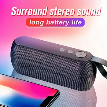 Portabil Bluetooth Difuzor Fără Fir Sunet Stereo Cu Microfon Card Tf Radio Fm Aux Mp3 Muzica Joacă În Aer Liber Boxe Soundbar