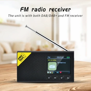 Portabil Bluetooth Radio Digital DAB/DAB+ și FM Receptor Reîncărcabilă Radio XXUC