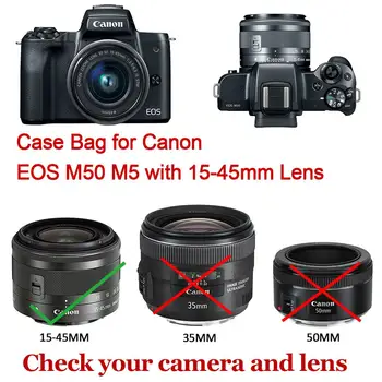 Portabil de Protecție din Neopren Moale Camera de Caz Geanta pentru Canon EOS M50 M5 cu EF-M 15-45mm Obiectiv Fujifilm XT100 cu XC15-45mm Obiectiv