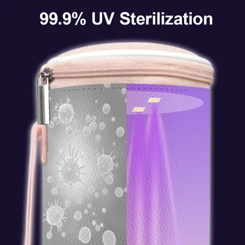 Portabil Dezinfectie cu UV Sac de 99% de Sterilizare pentru Sex Jucării pentru Adulți Produs Vibrator Vibrator Stimulator Clitoris Sigilat Cutie Moale
