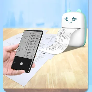 Portabil, Imprimantă Termică Hârtie Foto de Buzunar Mini-Imprimanta Termica de 58 mm Imprimare Wireless Bluetooth pentru IOS Android Imprimante