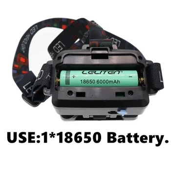 Portabil mini COB LED Far USB de încărcare în aer liber, camping Pescuit faruri Lucrările de Întreținere Reflector lanterna lanterna
