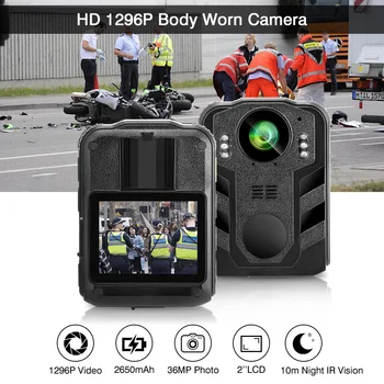 Portabil Mini Corpul Camera de Poliție Recorder de Aplicare a Legii Z09L HD 1296P de Securitate aparat de Fotografiat Impermeabil Infraroșu Piept DVR Recorder