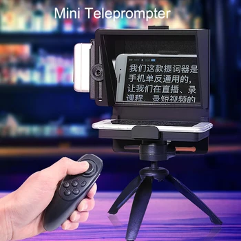 Portabil Mini Prompter Inscriber Mobil Prompter Artefact Video Proiector Cu Telecomanda pentru Telefonul aparat de Fotografiat dslr