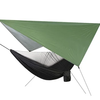 Portabil Pop-Up Camping Hamac cu Plasă de Țânțari + Ploaie Zbura Prelată Mare Hamac Baldachin Seturi Impermeabil Adăpost de Soare Leagăn OD007