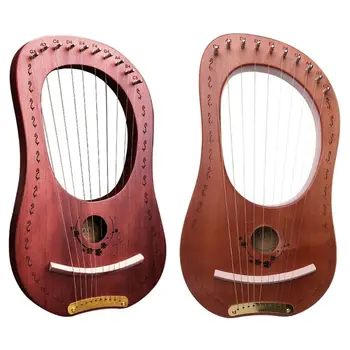 Portabil Practică Harpă Din Lemn Masiv 10 Șir Lier Harpă, Instrument Muzical Cadouri