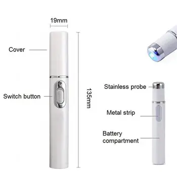 Portabil Rid Cicatrice Acnee Remover Dispozitiv Puternic de Lumină Albastră Terapie Pen Păianjen Vene Blu-ray acnee pen Ochi de Îngrijire a Pielii Instrument