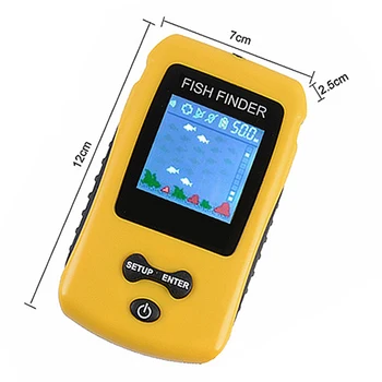 Portabil Sonar Fish Finder Cu Culoare Lcd Display Sn Căutare De Pește Pescuit Nada Echo Sounder Fishfinder