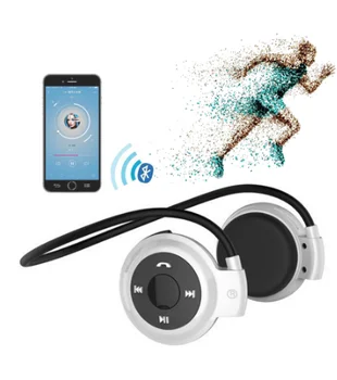 Portabil Sport Cască fără Fir Bluetooth Suport TF Card Radio FM Gât Cârlig Agățat Căști Căști pentru alergat SPORT