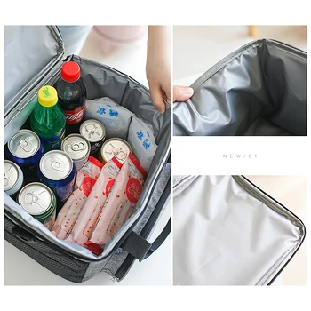 Portabil Termică Cooler Bag Pentru Picnic Alimente Și Băuturi Bea Proaspăt Păstrarea Organizator Izolate Masa De Prânz Caseta Cu Fermoar Tote Accesoriile Caz